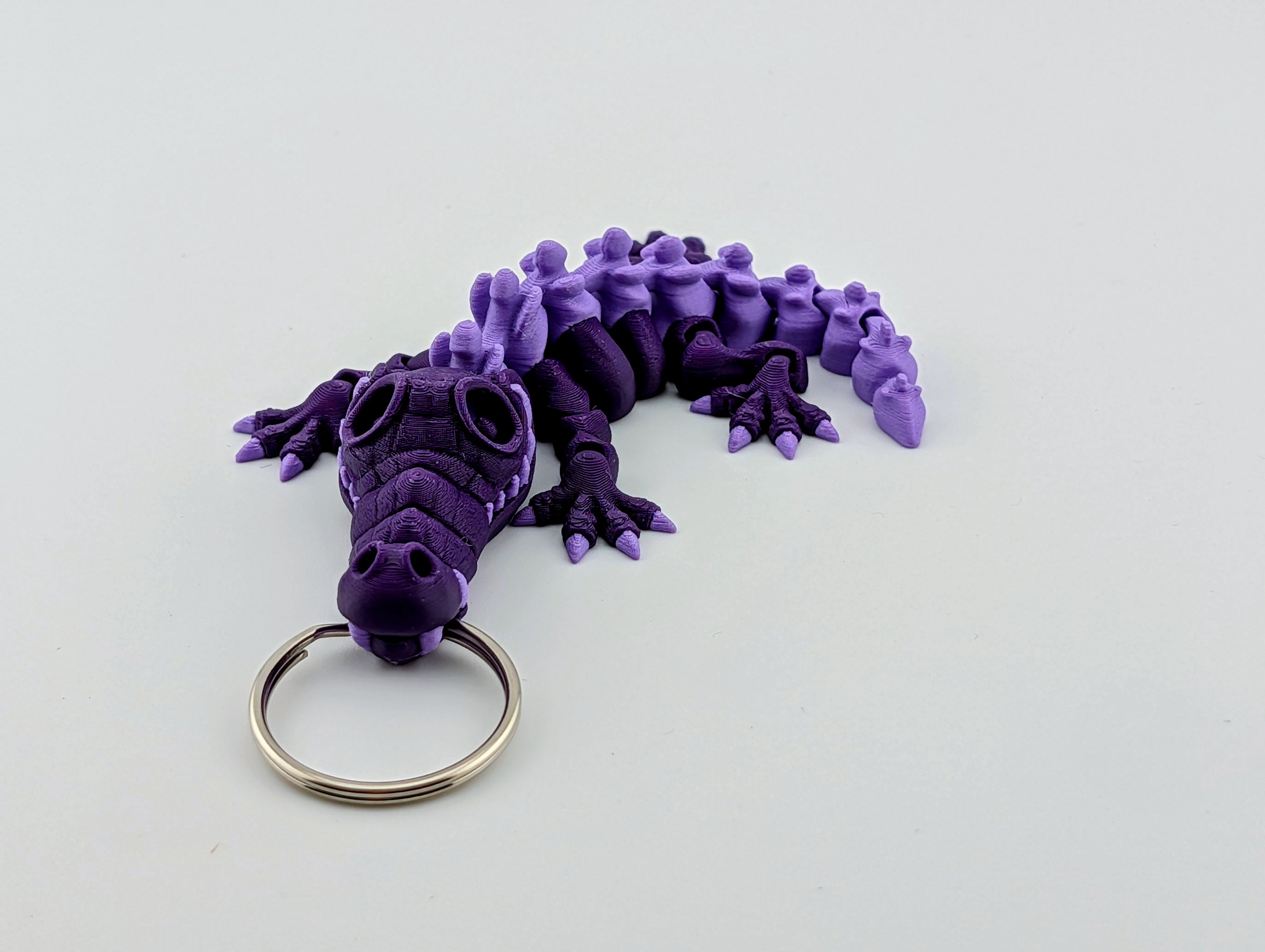 Lilac Croco-Keychain