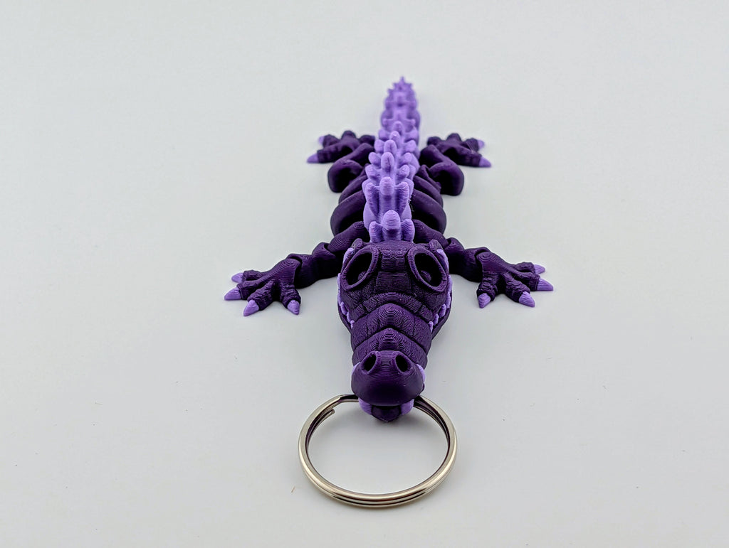 Lilac Croco-Keychain