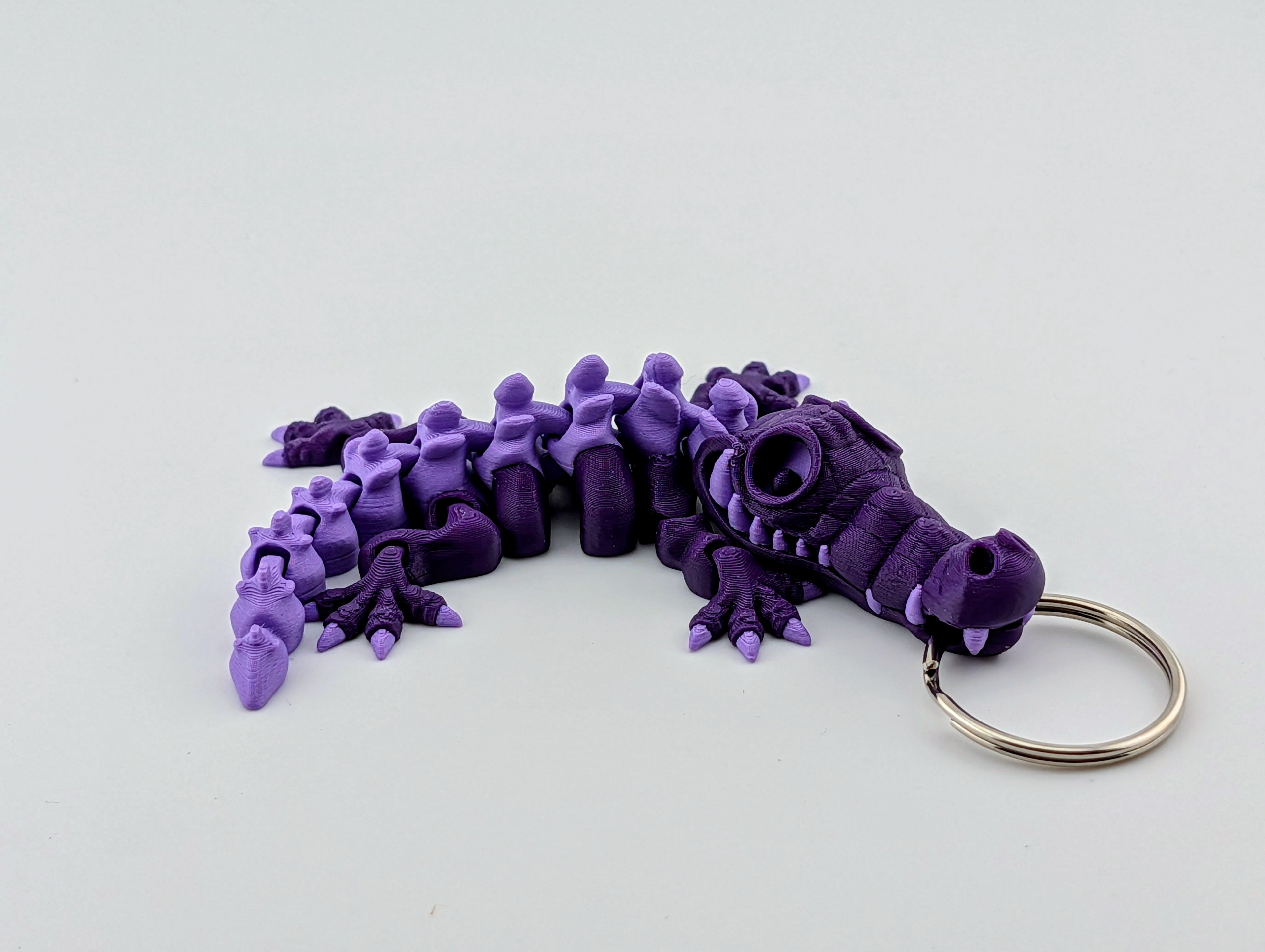 Lilac Croco-Keychain