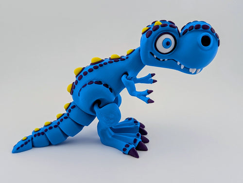 Electric Blue Cute T-Rex