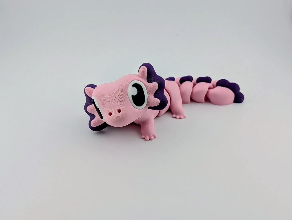 Pink and Purple Axolotl