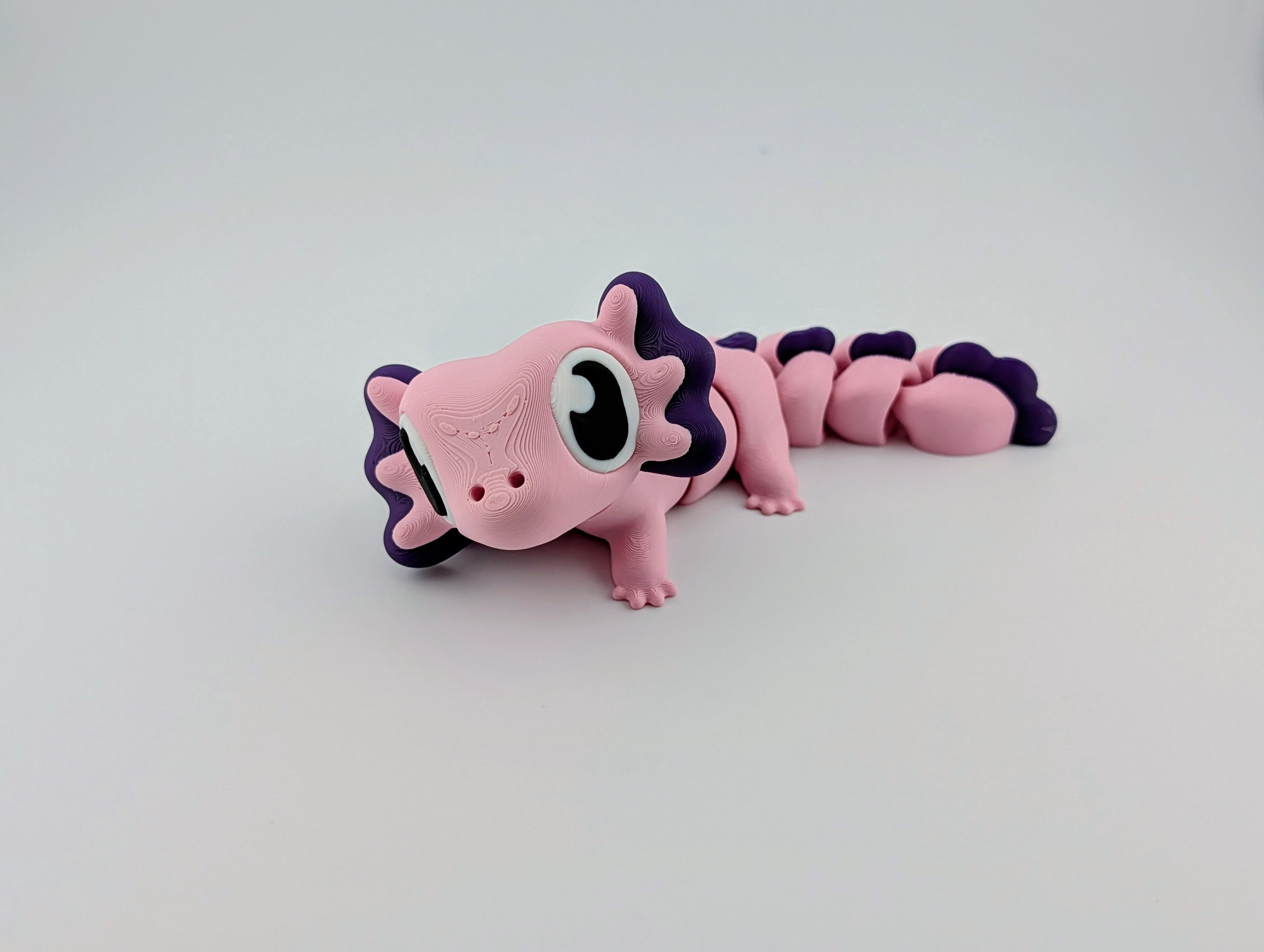 Pink and Purple Axolotl