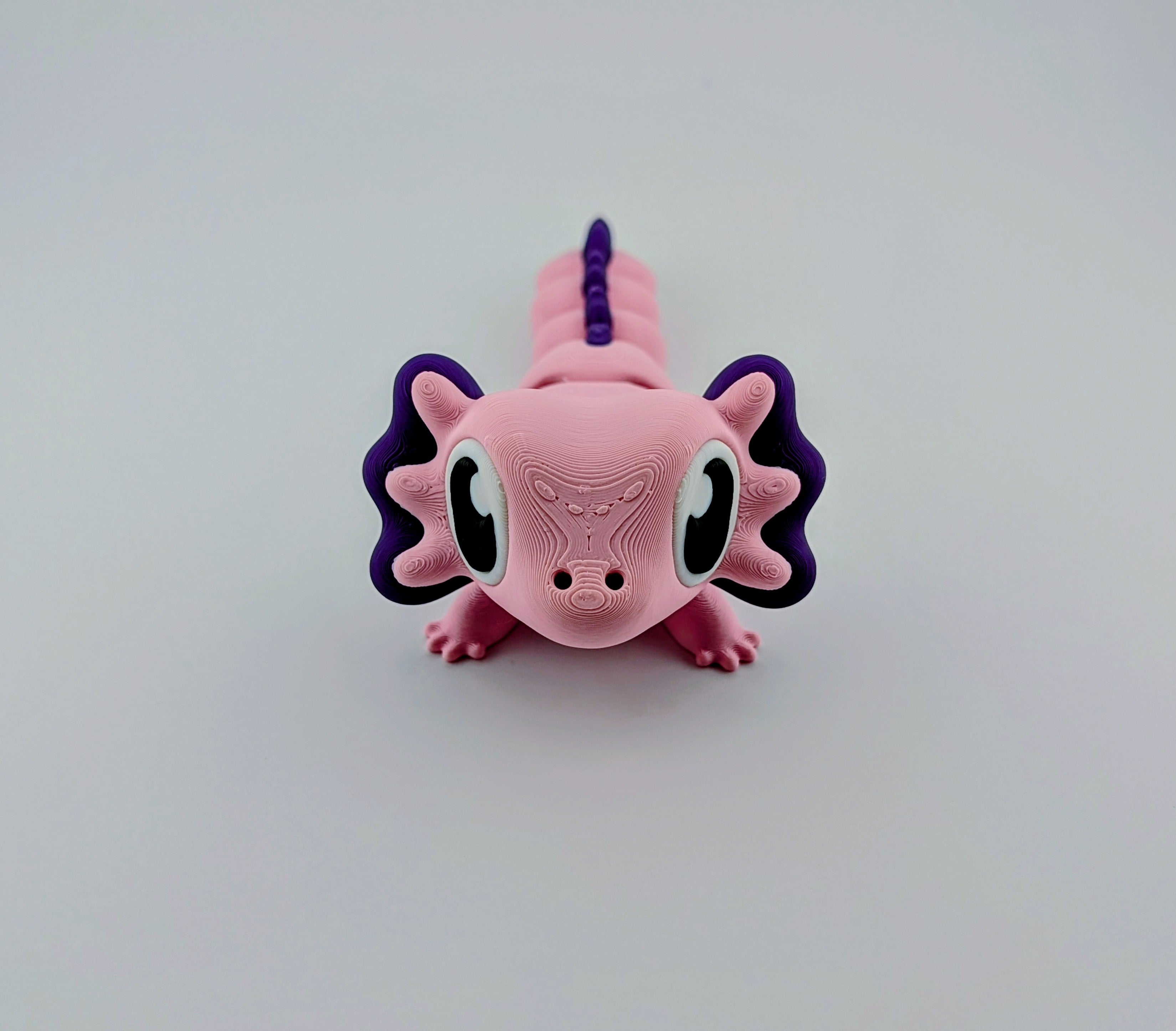 Pink and Purple Axolotl