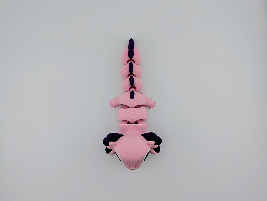 Pink and Purple Axolotl