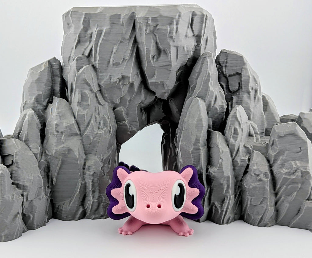 Pink and Purple Axolotl