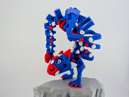 3D Printed Ankylosaurus Dinosaur Figurine – Buffalo Hometown Team Colors
